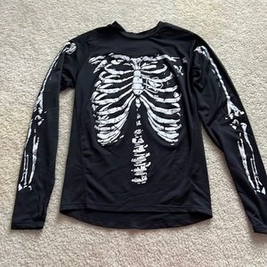 VINTAGE SESSIONS SNOWBOARD SKULL FIRST LAYER SHIRT SKELETON BASE LAYER MEDIUM